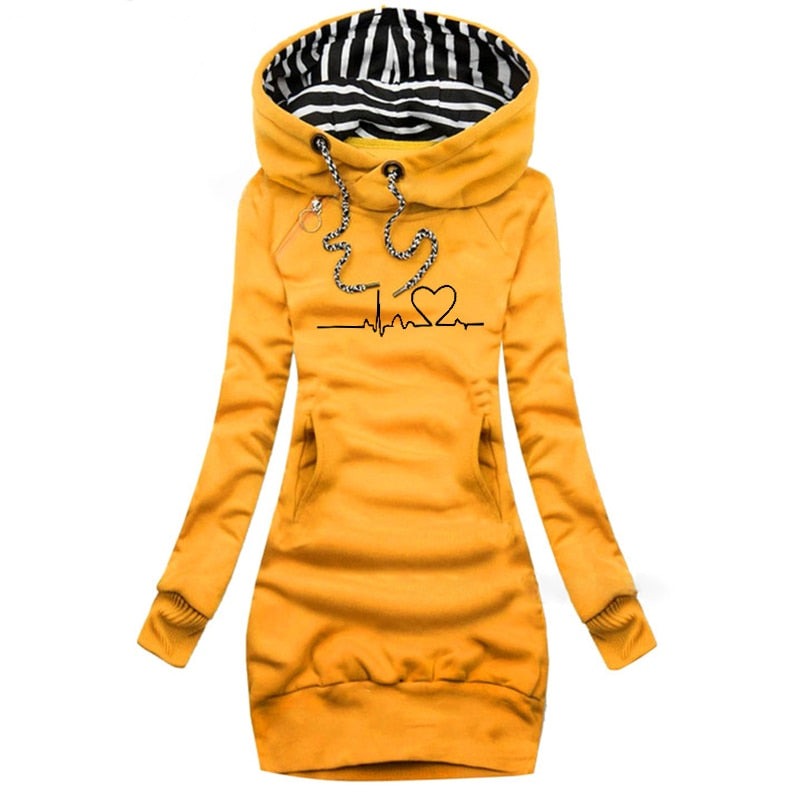 Levoire | Pull Heartbeat Élégance Hivernale Gelb