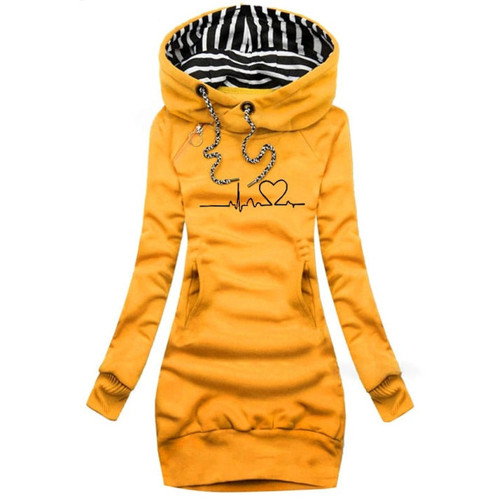 Levoire | Pull Heartbeat Élégance Hivernale Gelb