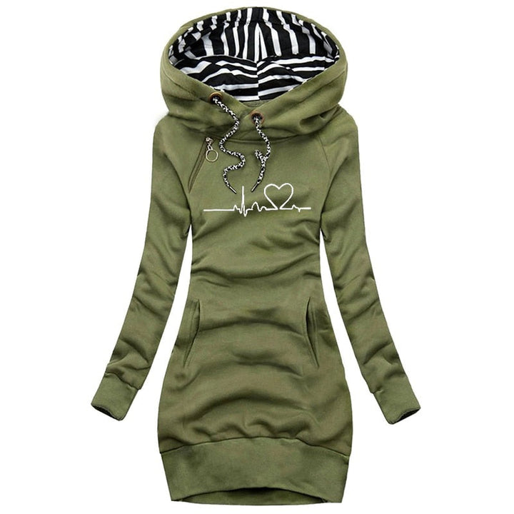 Levoire | Pull Heartbeat Élégance Hivernale Vert