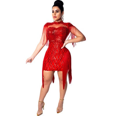 Levoire | Mini Robes À Sequins Nettos Sur Les Côtés Rot