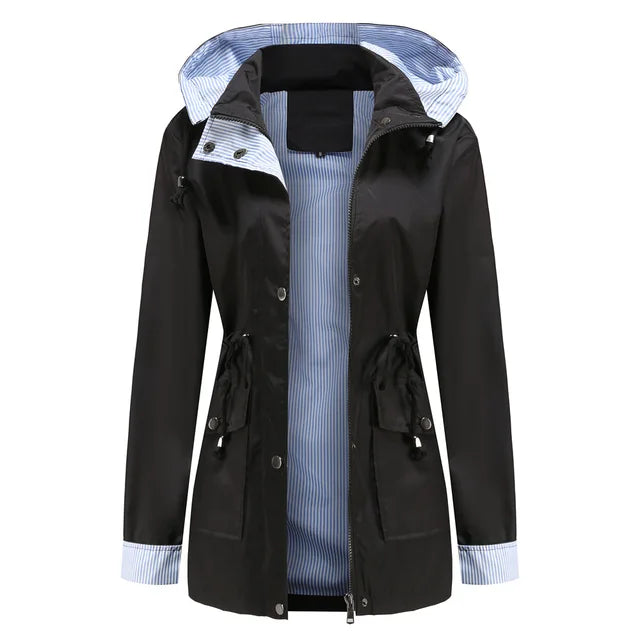 Levoire | Veste Coupe-Vent Polyvalente Avec Capuche Noir