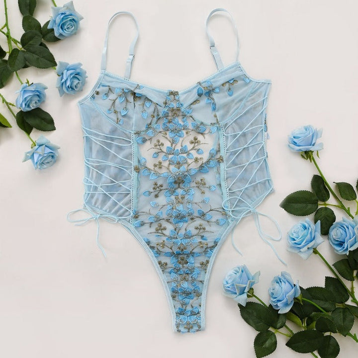 Levoire | Body Avec Col Halter bleu ciel