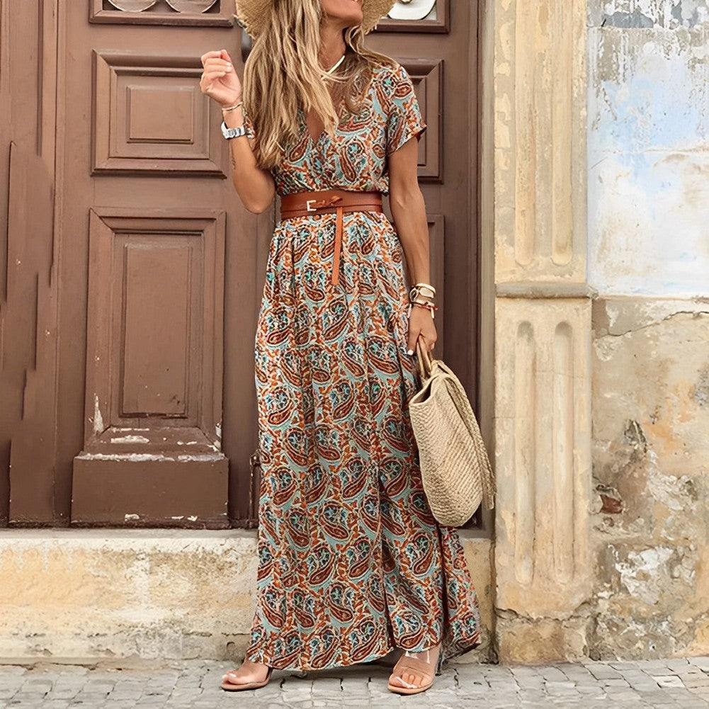 Levoire | Robe en mousseline légère Braun