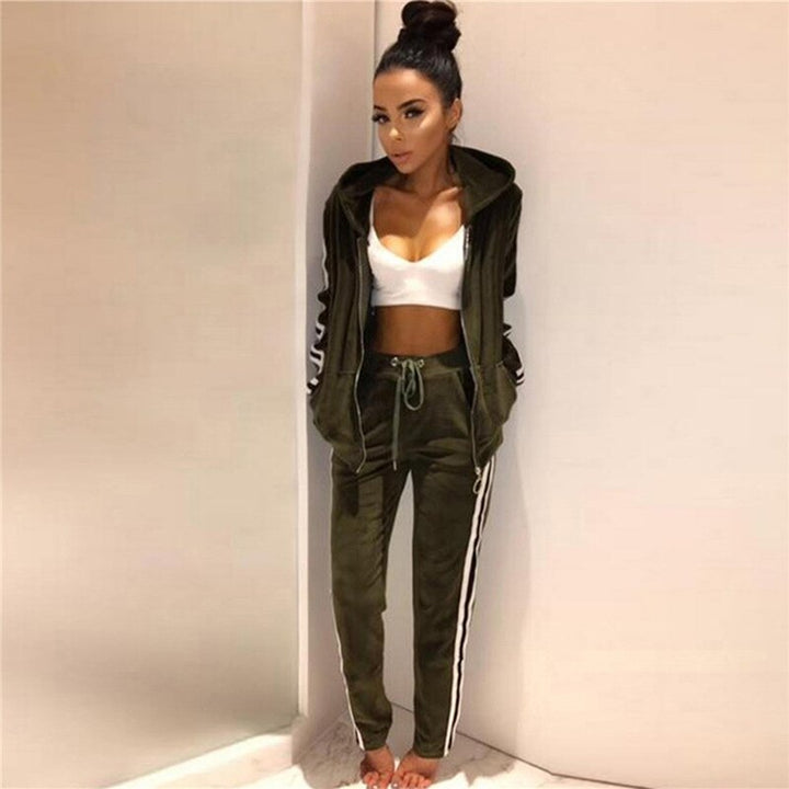 Levoire | Chona Ensemble D'Entraînement Pantalon D'Approche Mode En Velours Femme