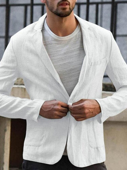Levoire | Hommes Blazer en coton doux