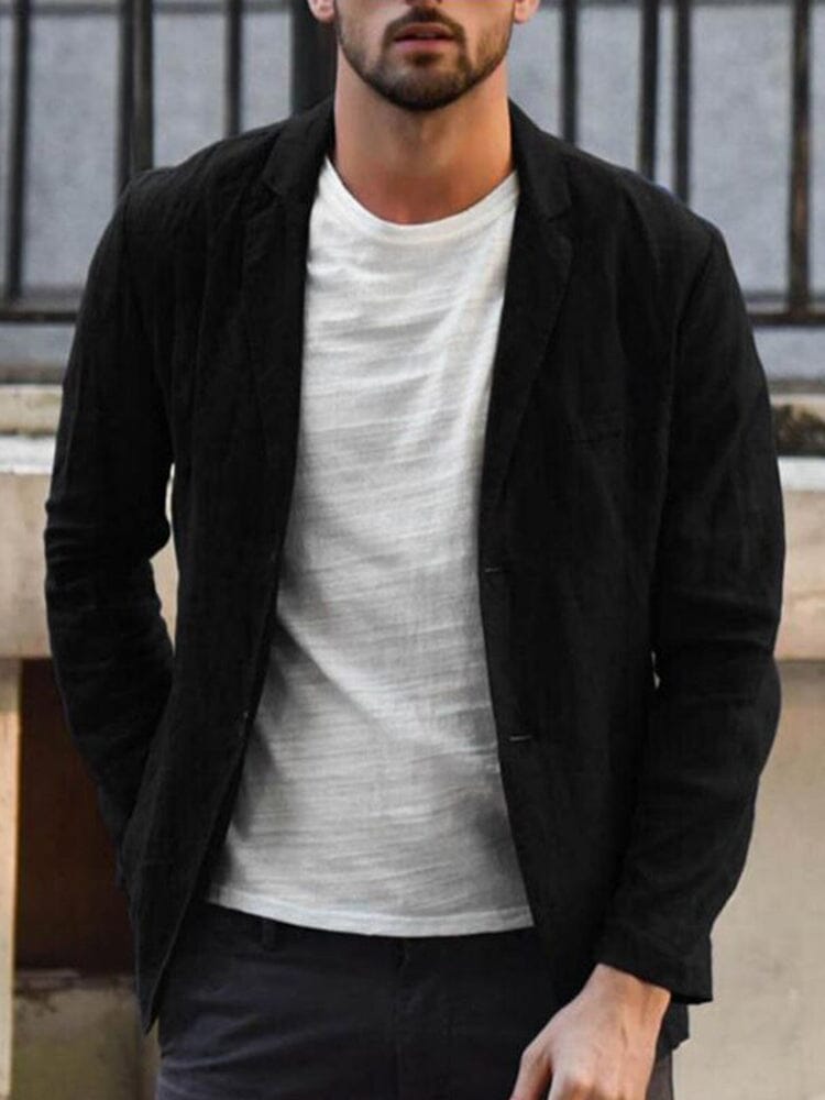 Levoire | Hommes Blazer en coton doux