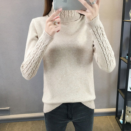 Levoire | Pull Haut Confort Doux Au Toucher Cachemire Beige