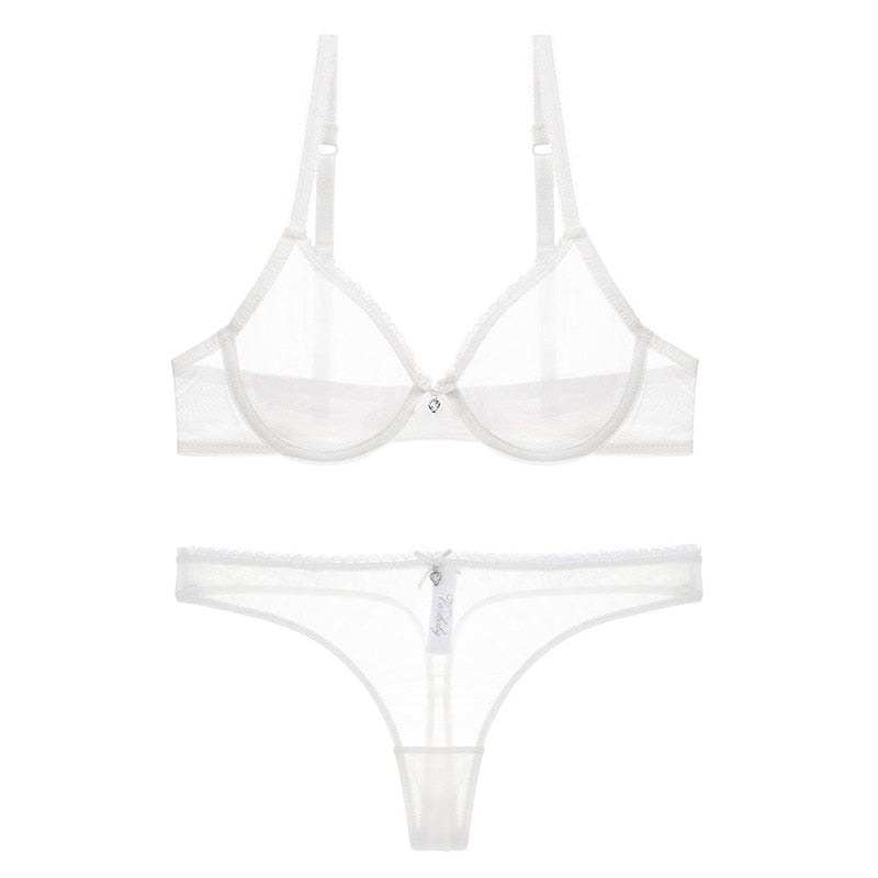 Levoire | Ensemble De Lingerie Transparent Blanc
