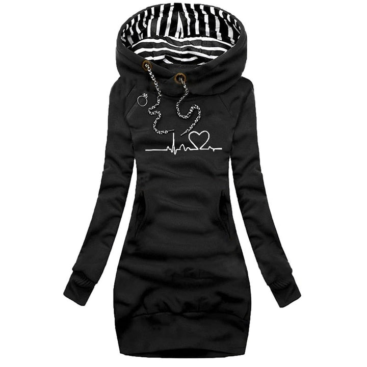 Levoire | Pull Heartbeat Élégance Hivernale Noir