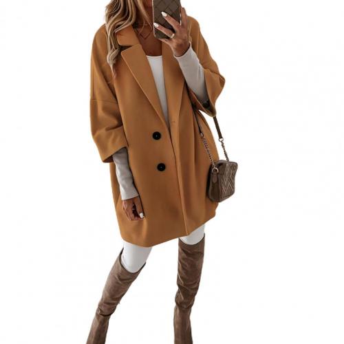 Levoire | Manteau Long Élégant Tendance Pour Femmes Khaki