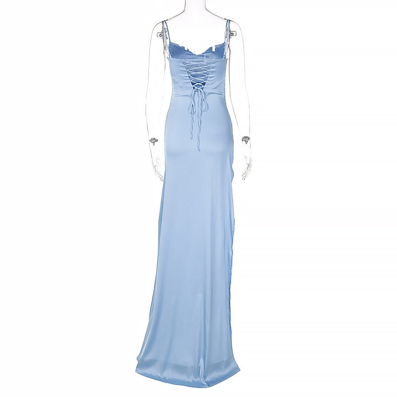 Levoire | Satina-Midi Robe Maxi Plissée Avec Ouverture Sur Le Côté
