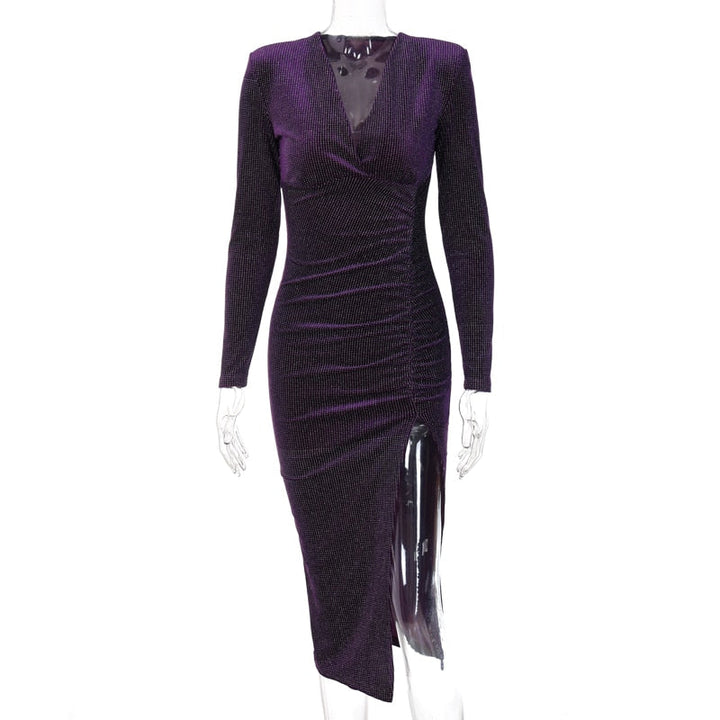 Levoire | Robe À Manches Longues V Avec Ventilation Latérale