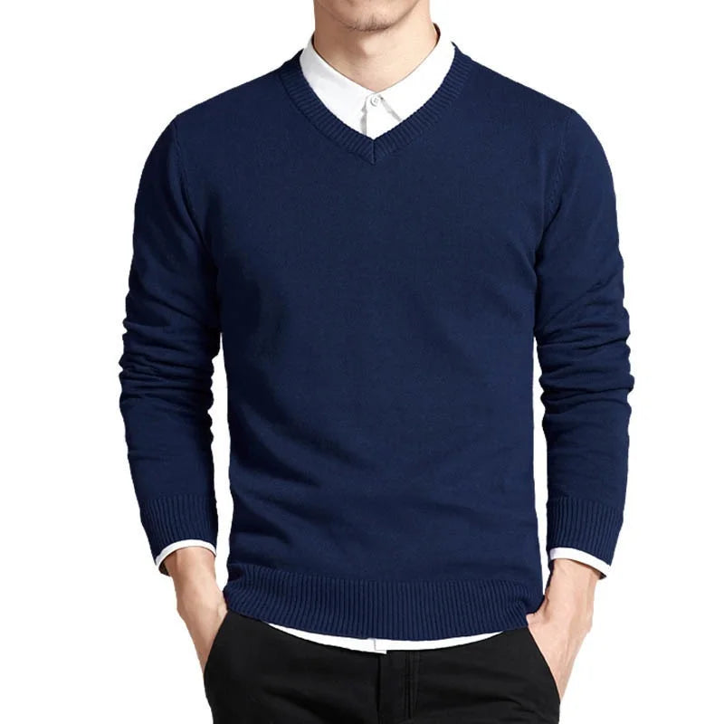 Levoire | Pull En Coton Premium Avec Décolleté En V