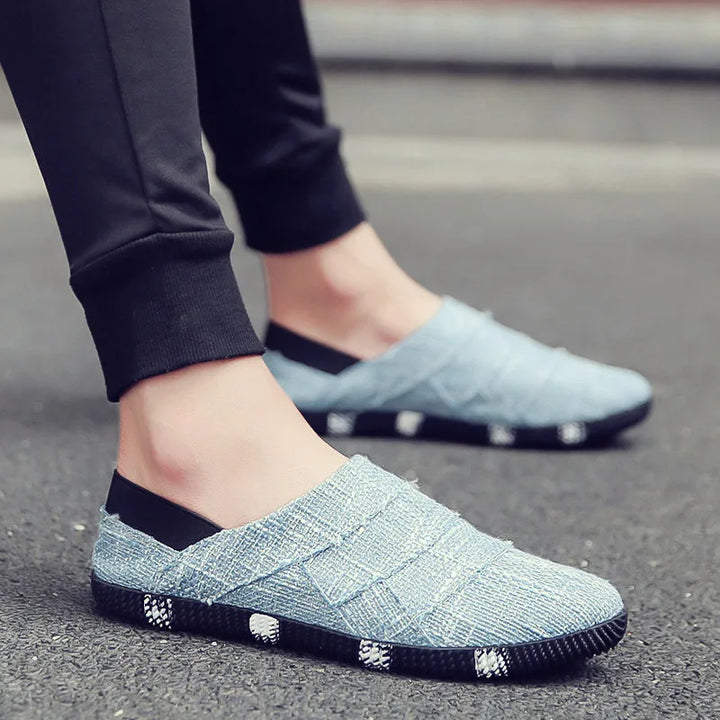 Levoire | Espadrilles Hommes Printemps/Été En Toile Bleu clair