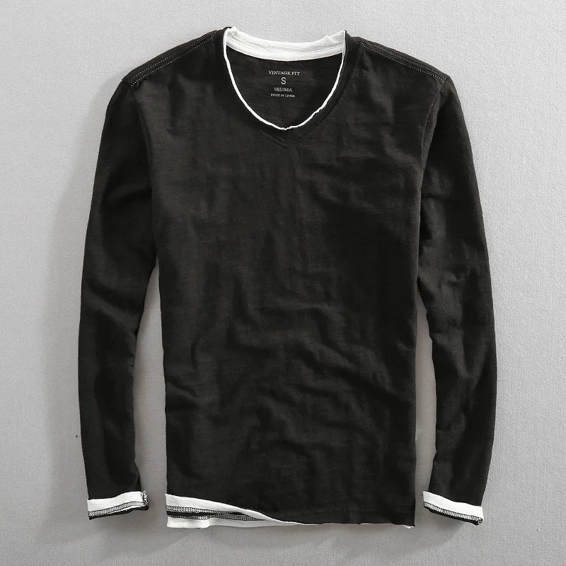 Levoire | Chemise pour hommes japonaise Noir