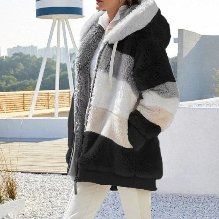 Levoire | Manteau En Fourrure Plus Chaud Et Élégant Pour Femmes Noir
