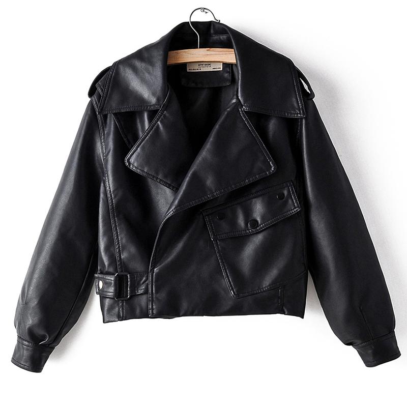 Levoire | Veste En Similicuir Élégante Noir