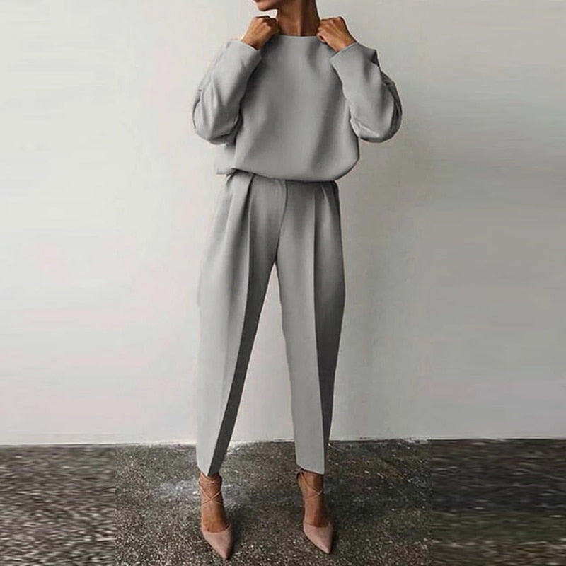 Levoire | Costume Deux Pièces Pour Femmes Gris