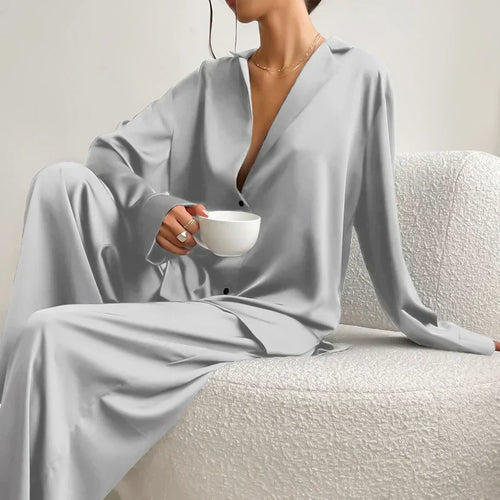 Levoire | Ensemble De Vêtements De Nuit En Satin De Soie Grande Taille