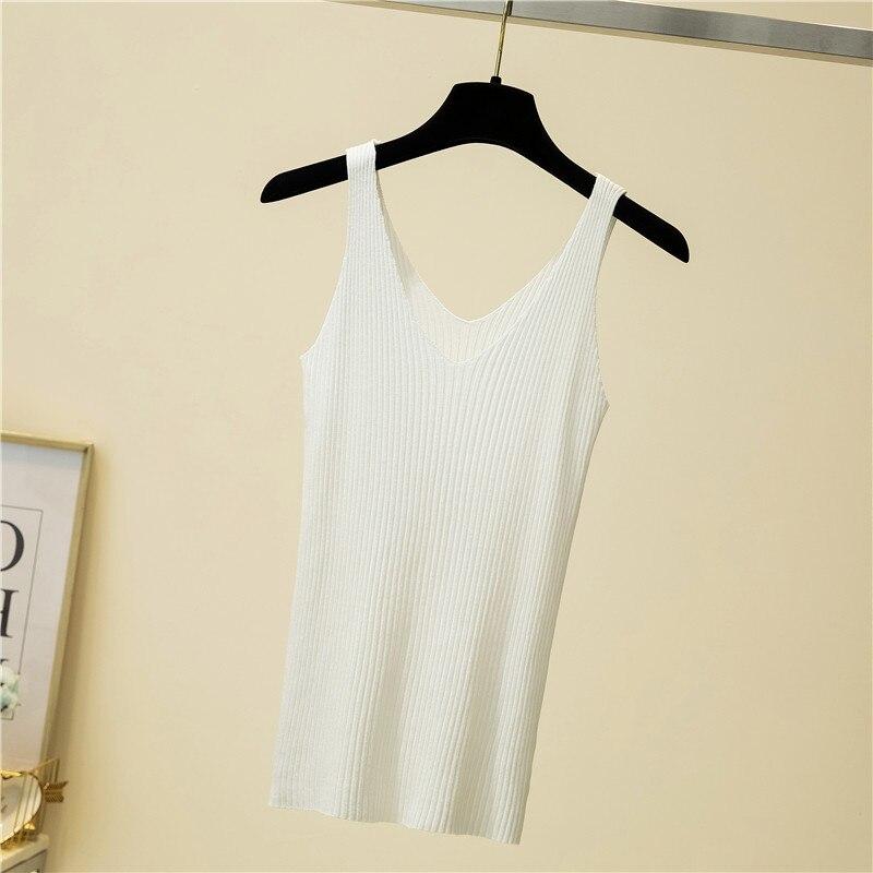 Levoire | Débardeur Sans Manches Pour Femmes Blanc Une taille