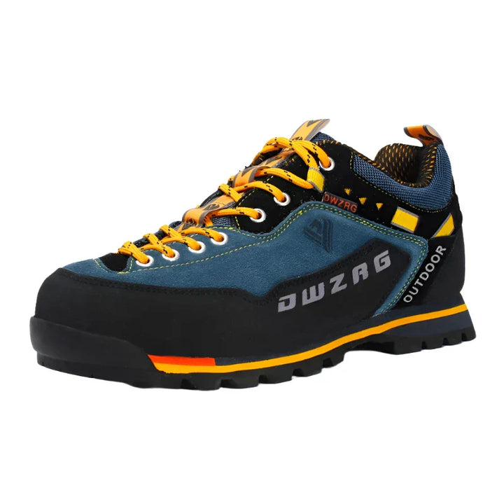 Levoire | Chaussures De Randonnée Imperméables Extra Durables Avec Lacets Pour Hommes Bleu Jaune
