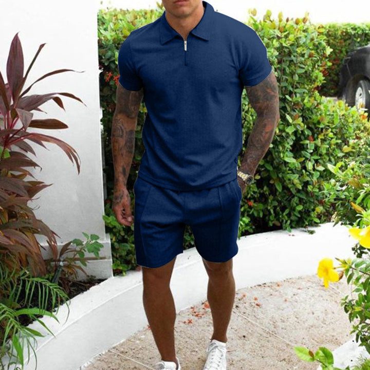Levoire | Confortable Hommes T Ensemble Marine
