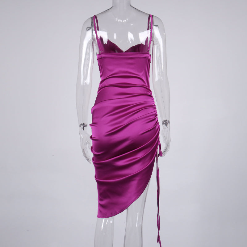Levoire | Silke Bardot Ruché Corset Midi Robes
