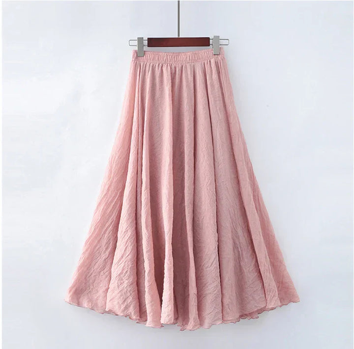 Levoire | Rentokas Coton Maxi Jupe Rosa Une taille