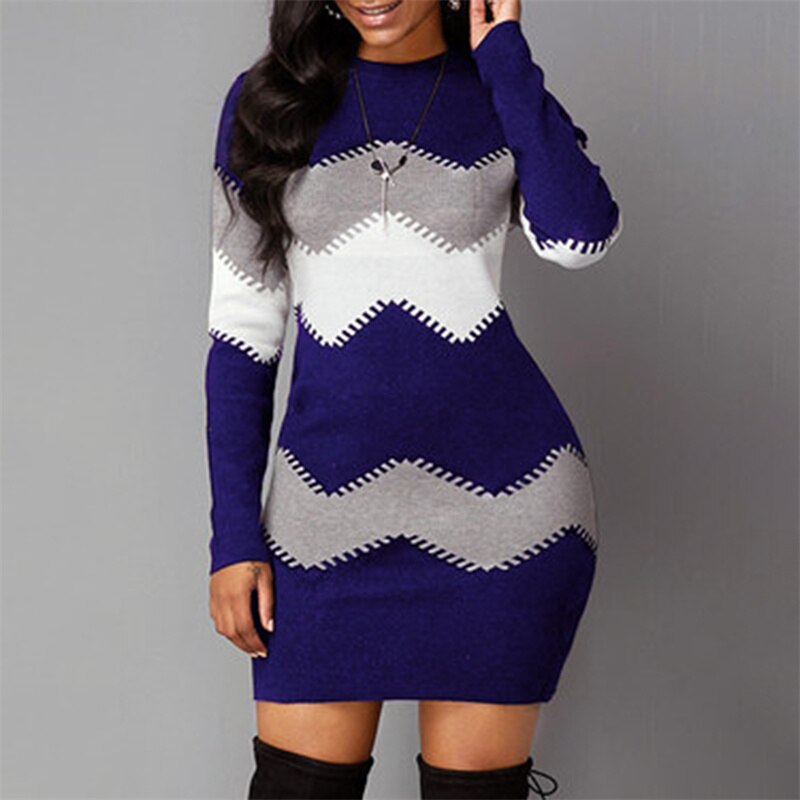 Levoire | Robe Tricotée Bodycon Printemps