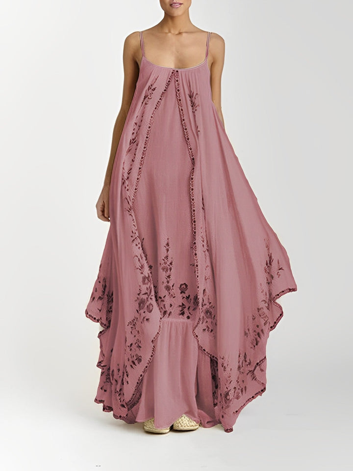 Levoire | Robe Boho Longue Rosa