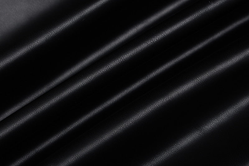 Levoire | Robe Mini Froncée En Cuir Synthétique À Manches Longues