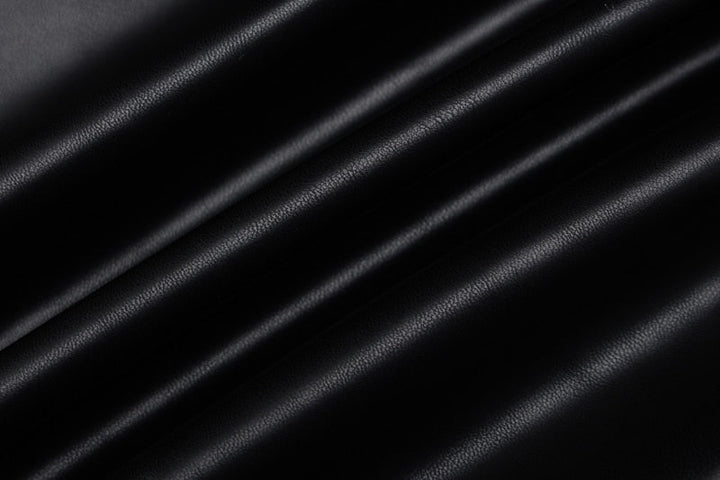 Levoire | Robe Mini Froncée En Cuir Synthétique À Manches Longues