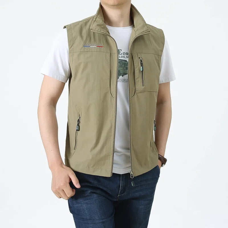 Levoire | Veste Intermédiaire Légère Et Élégante Pour Hommes Avec Col Khaki