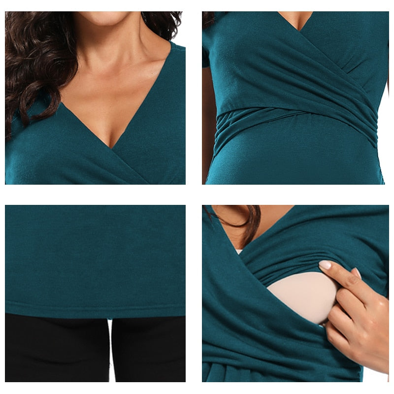 Levoire | T-Shirt Facile À Allaiter Grâce Aux Ouvertures Au Niveau De La Poitrine