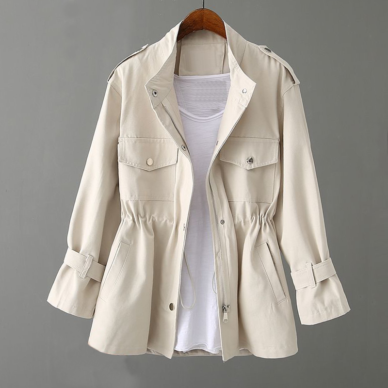 Levoire | Veste Unie Avec Cordon De Serrage Pour Femmes Beige