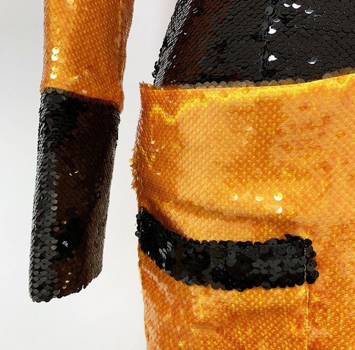 Levoire | Paillettes Enfoncées Cols Sans Manches Robes Mini