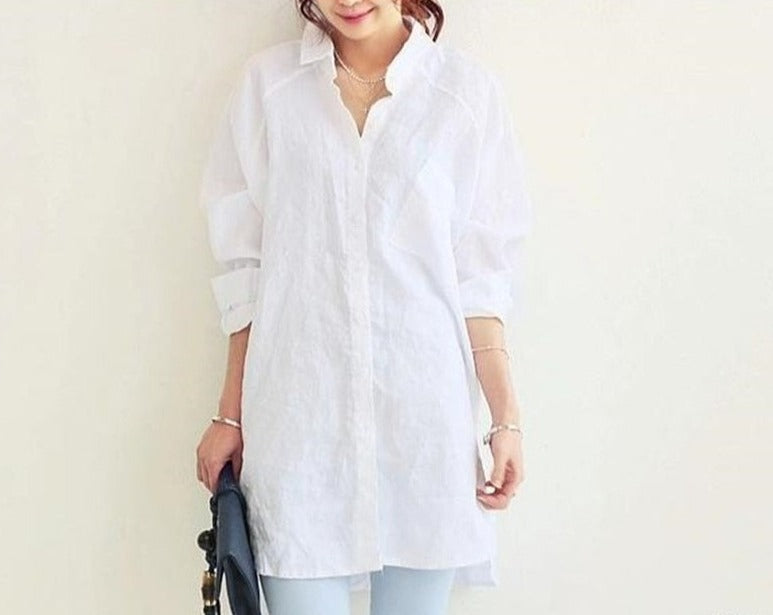 Levoire | Chemise Oversized Pour Femmes Blanc