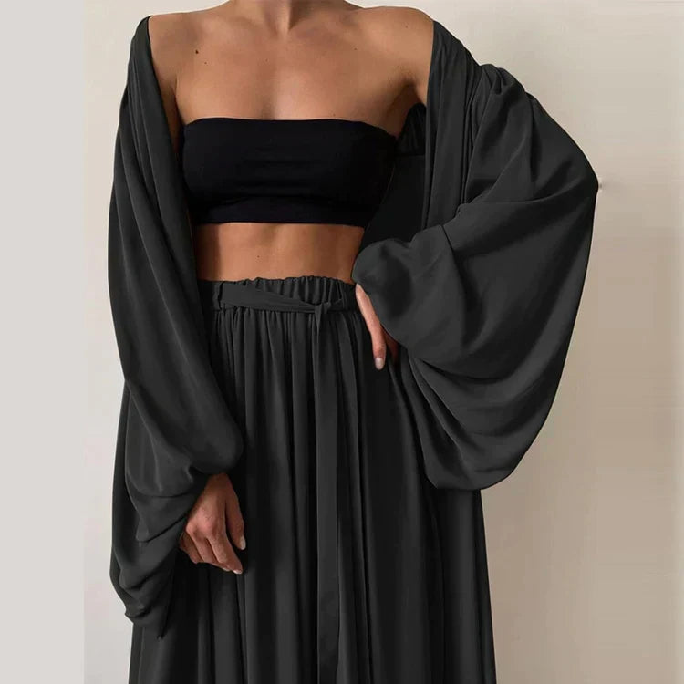 Levoire | Femme Magnifique ensemble de 3 pièces Noir