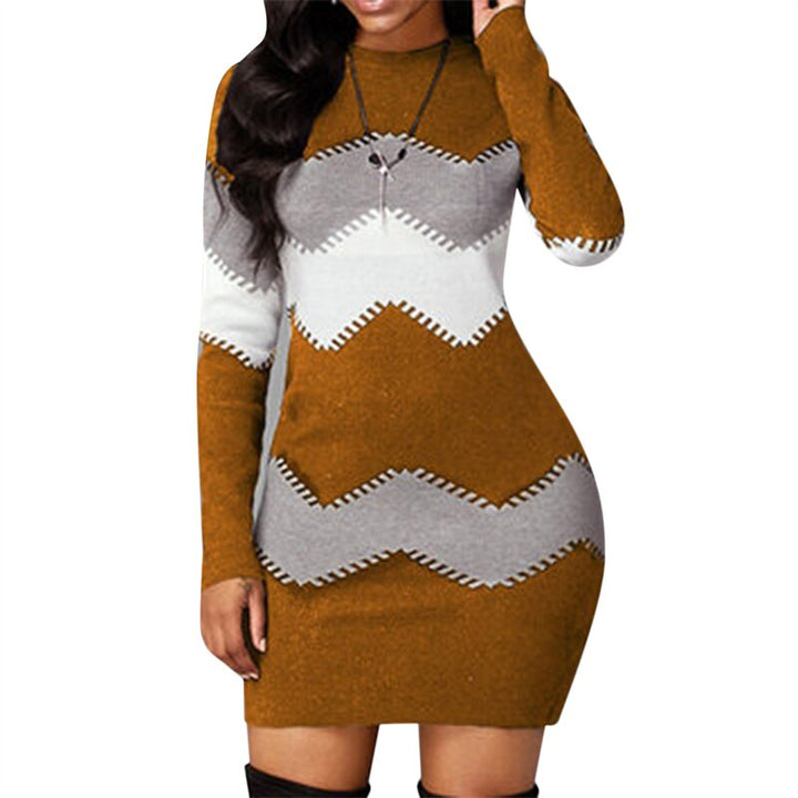 Levoire | Robe Tricotée Bodycon Printemps Jaune
