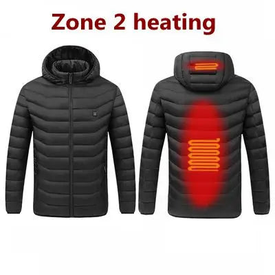 Levoire | Veste Chauffante Usb Intelligente Pour Homme 2 Zones noires chauffées