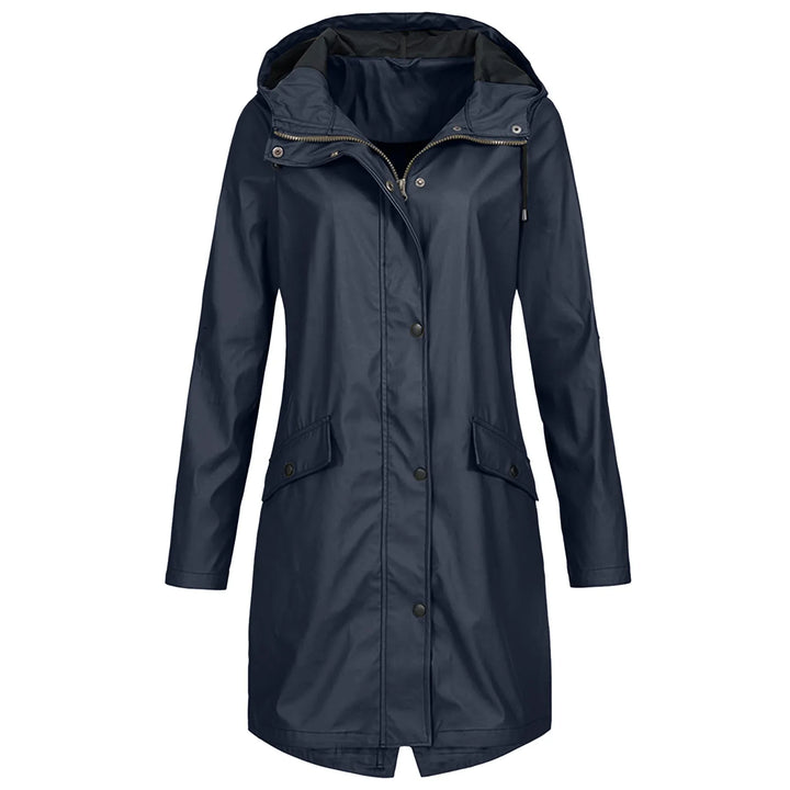 Levoire | Veste De Pluie Imperméable Avec Capuche Bleu foncé