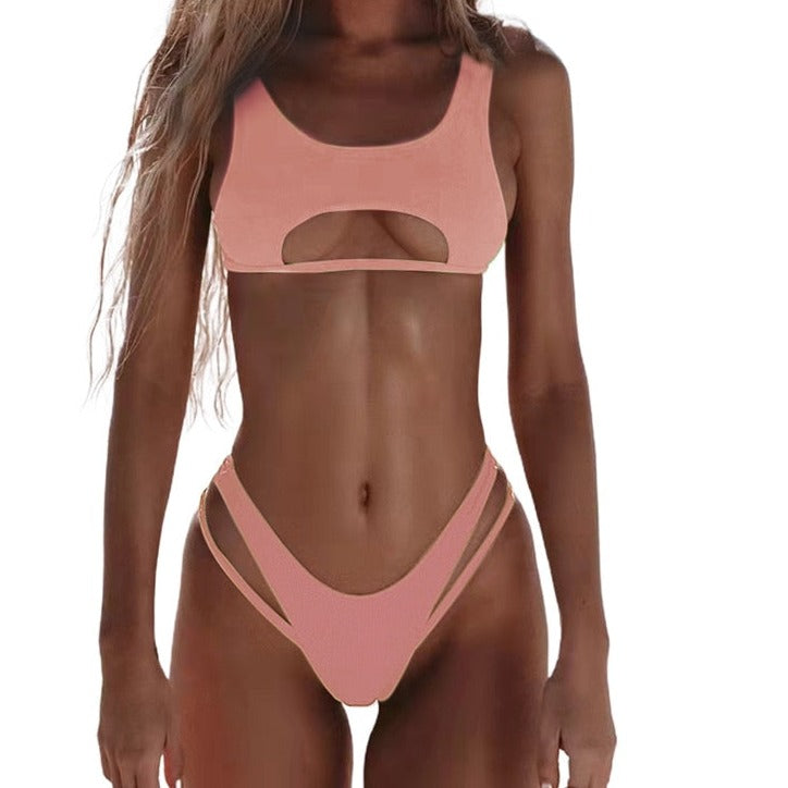 Levoire | Maillot De Bain Avec Haut Décoratif Saumon