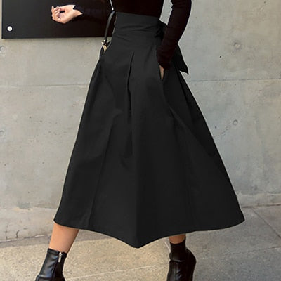Levoire Noeud Mince Long Jupes Noir