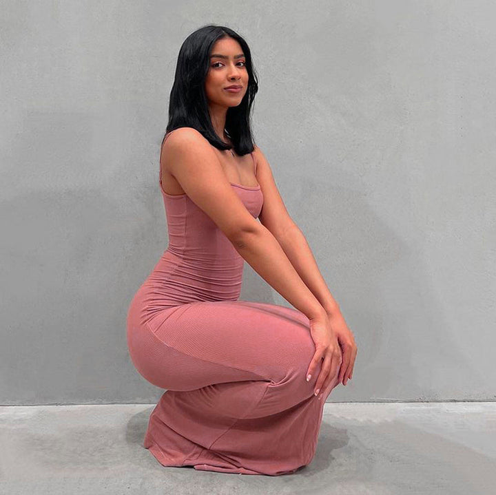 Levoire | Robe Maxi Slim Sans Épaules Dos Nu