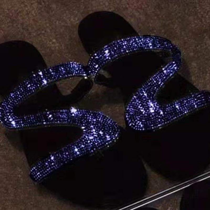 Levoire | Crystal Sandales Sexy, Féminin & Confortable ! Bleu