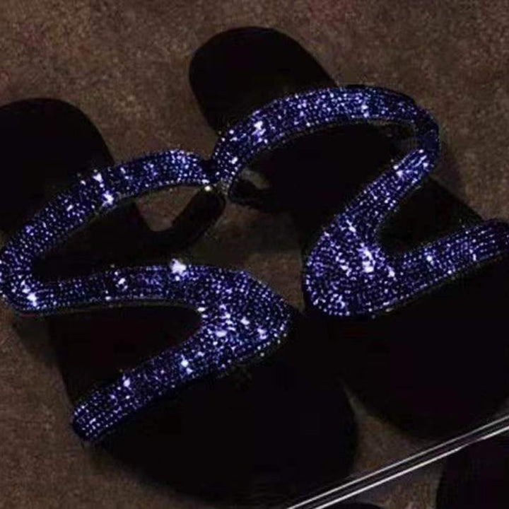 Levoire | Crystal Sandales Sexy, Féminin & Confortable ! Bleu