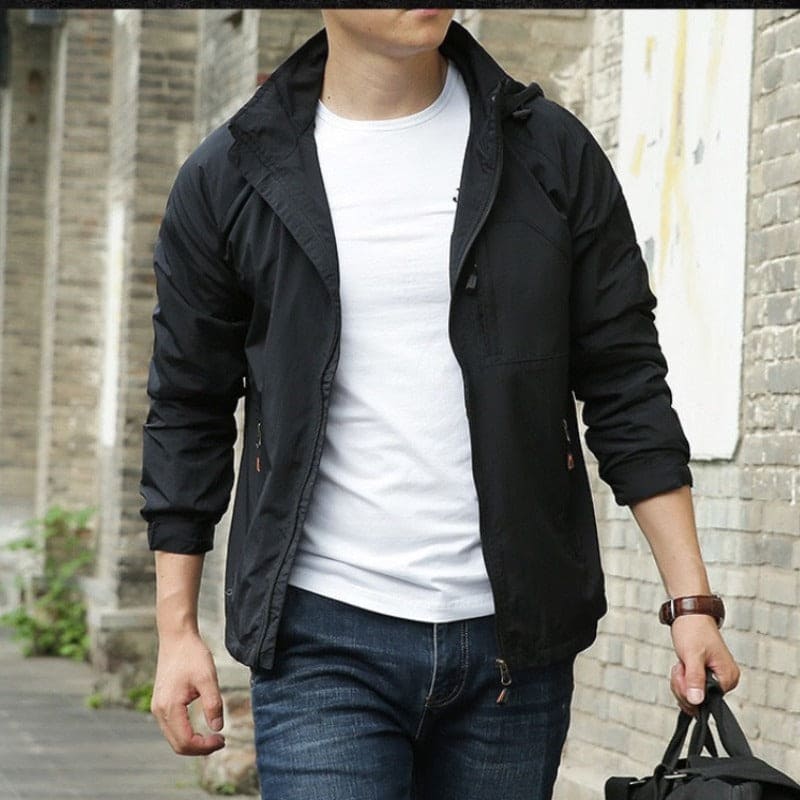 Levoire | Élégant Et Confortable Veste De Printemps Pour Hommes Noir