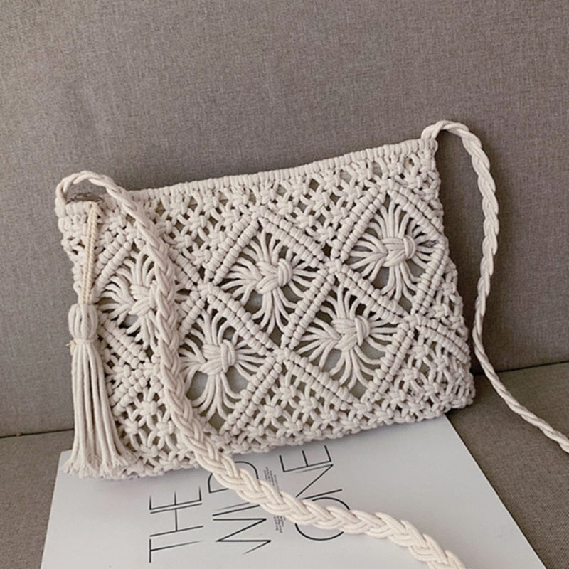 Levoire | Gwen Sac Bandoulière En Tissu - Sac D'Été Élégant Pour Femmes Beige