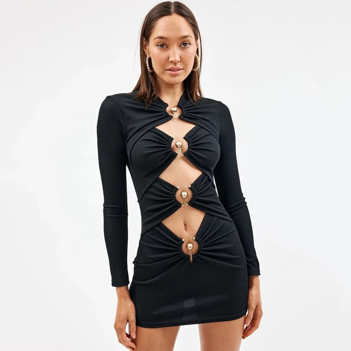 Levoire | Robe Mini Holometalliringer À Épaule Dénudée