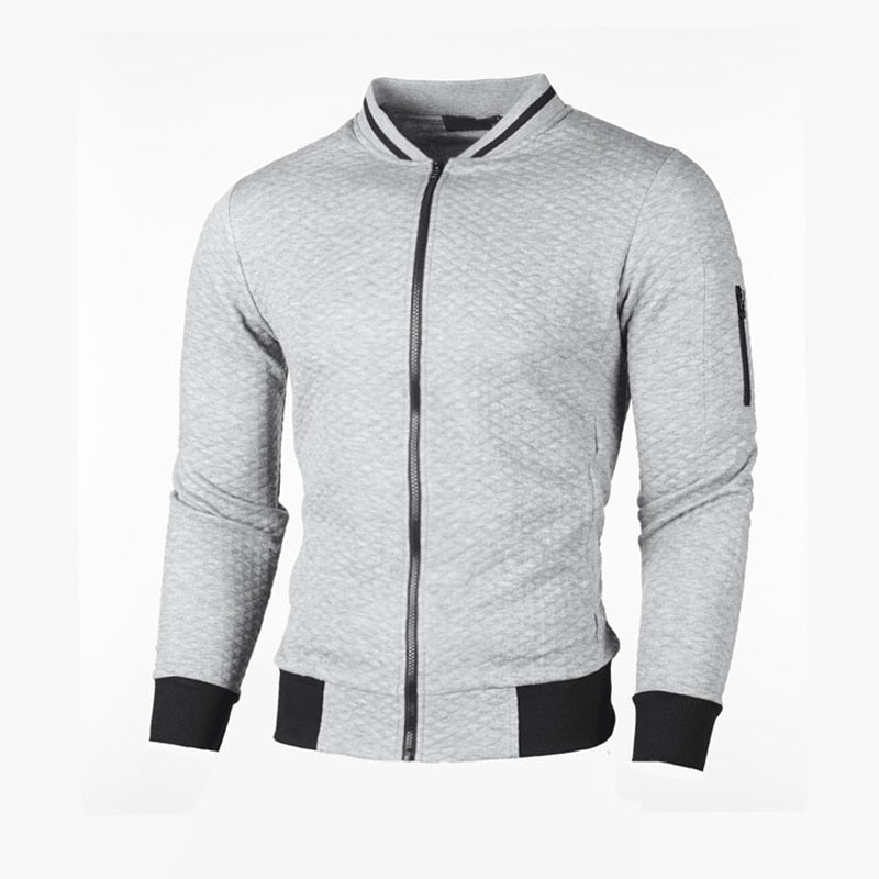 Levoire | Veste À Manches Longues Coupe Slim Avec Zip Gris